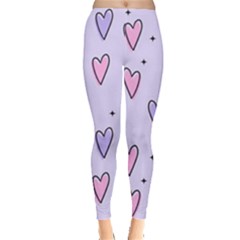 Heart-purple-pink-love Leggings 