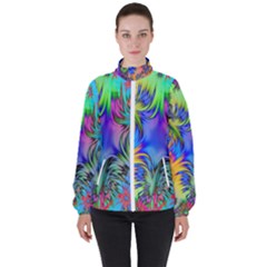 Stars Women s High Neck Windbreaker