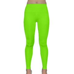 Grass-green-color-solid-background Classic Yoga Leggings