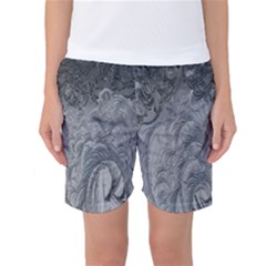 Ice Frost Crystals Women s Basketball Shorts