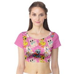 [made To Order] Anarchy Friends Crop Top by Glucosegirl