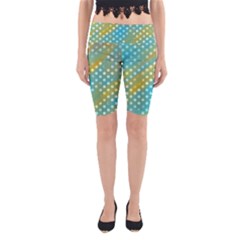 Abstract-polkadot 01 Yoga Cropped Leggings by nate14shop