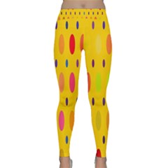Banner-polkadot-yellow Classic Yoga Leggings