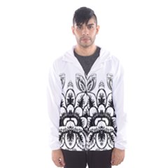 Im Fourth Dimension Black White 10 Men s Hooded Windbreaker by imanmulyana