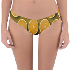 Oranges Slices  Pattern Reversible Hipster Bikini Bottoms