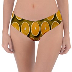 Oranges Slices  Pattern Reversible Classic Bikini Bottoms by artworkshop
