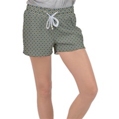 Polka-dots-gray Velour Lounge Shorts