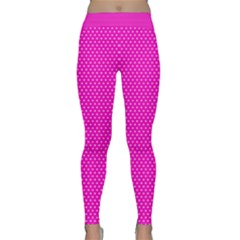 Polkadots-pink Classic Yoga Leggings by nate14shop