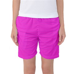 Polkadots-pink Women s Basketball Shorts