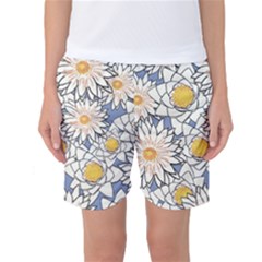 Flowers Women s Basketball Shorts by nate14shop