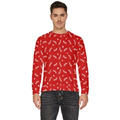 Christmas Pattern,love Red Men s Fleece Sweatshirt by nate14shop