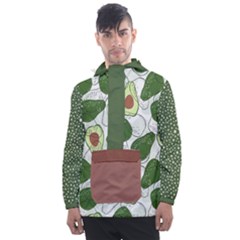 Avocado Pattern Men s Front Pocket Pullover Windbreaker by flowerland
