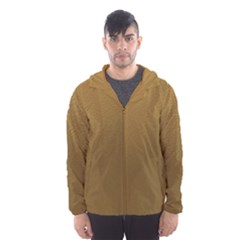 Gold Men s Hooded Windbreaker by nate14shop