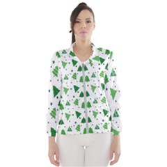 Christmas-trees Women s Windbreaker by nateshop