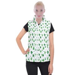 Christmas-trees Women s Button Up Vest by nateshop