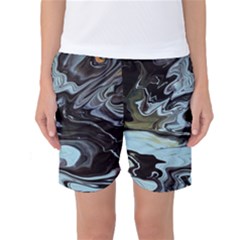 Abstract Painting Black Women s Basketball Shorts by 1000000