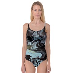 Abstract Painting Black Camisole Leotard  by nateshop