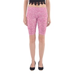 Pink Yoga Cropped Leggings by 1000000