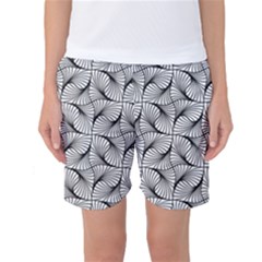 Abstract-gray Women s Basketball Shorts by 1000000
