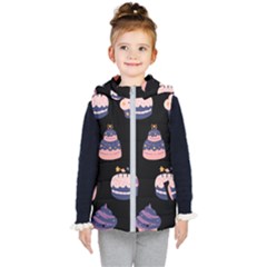 Birthday-cake Kids  Hooded Puffer Vest by nateshop