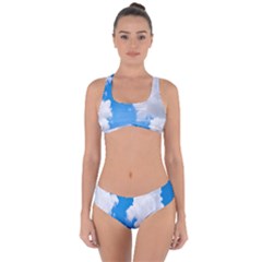 Cloudy Criss Cross Bikini Set by nateshop