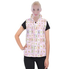 Giraffe Women s Button Up Vest by nateshop