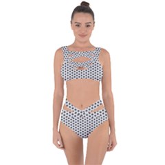 Gray Motif Bandaged Up Bikini Set  by nateshop