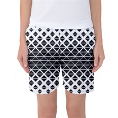 Triangle-black White Women s Basketball Shorts by 1000000