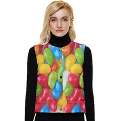 Candy-ball Women s Short Button Up Puffer Vest by nateshop