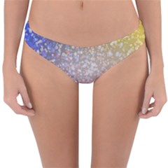 Glitter Particles Pattern Abstract Reversible Hipster Bikini Bottoms by Amaryn4rt