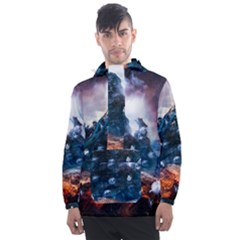 Artificial Intelligence Surreal Men s Front Pocket Pullover Windbreaker