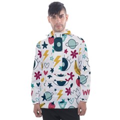 Wallpaper Background Cute Design Men s Front Pocket Pullover Windbreaker