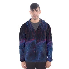 Abstract Painting Feathers Beautiful Men s Hooded Windbreaker by artworkshop