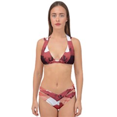 Artistic Digital Landscape Art Double Strap Halter Bikini Set by Wegoenart