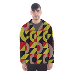 Illustration Background Pattern Texture Design Men s Hooded Windbreaker by Wegoenart