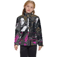 Grunge Witch Kids  Puffer Bubble Jacket Coat by MRNStudios