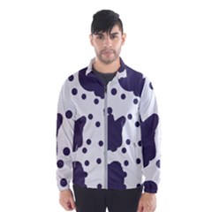 Illustration Cow Pattern Texture Cloth Dot Animal Men s Windbreaker by danenraven