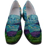 A Very Very Starry Night Women s Chunky Heel Loafers