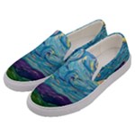 A Very Very Starry Night Men s Canvas Slip Ons
