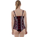 Abstract Pattern Twist Front Tankini Set View2