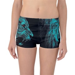 Angry Male Lion Predator Carnivore Reversible Boyleg Bikini Bottoms by Jancukart