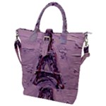 Ooh LaLa Purple Rain Buckle Top Tote Bag