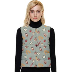 Wild Forest Friends   Women s Short Button Up Puffer Vest by ConteMonfrey