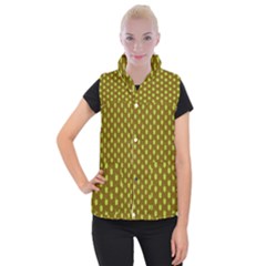 All The Green Apples  Women s Button Up Vest by ConteMonfrey