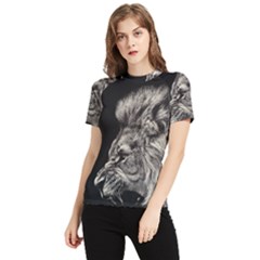 Angry Male Lion Women s Short Sleeve Rash Guard by Jancukart