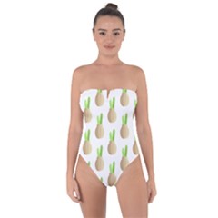 Succulent Vases  Tie Back One Piece Swimsuit by ConteMonfreyShop