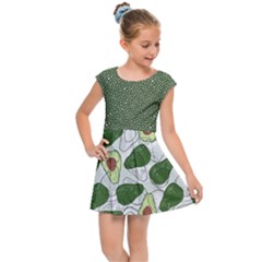 Avocado Pattern - Copy Kids  Cap Sleeve Dress by flowerland