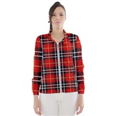 Black, White And Red Classic Plaids Women s Windbreaker by ConteMonfrey