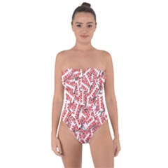 Merry-christmas Tie Back One Piece Swimsuit by nateshop