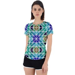 Mosaic 3 Back Cut Out Sport Tee by nateshop